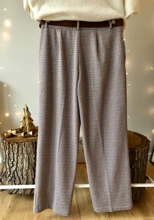 Damskie spodnie Tchibo 38 kratka brazowe Karmel czekolada bezowe