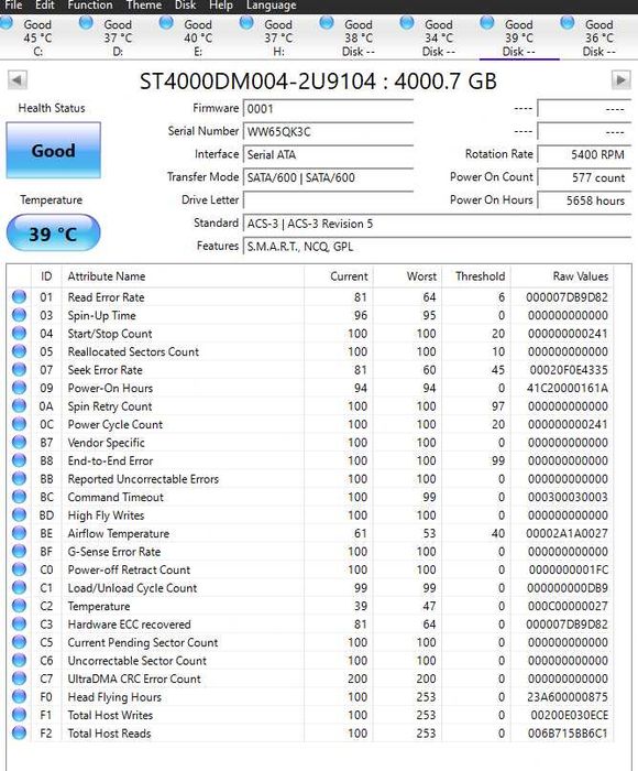Disco rigido Seagate 4TB Barracuda 256Mb 3.5 SATA III 5400rpm (3 unidades disp.)