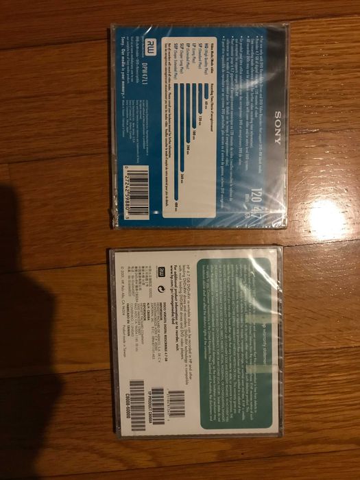 2 DVD-RW para gravação