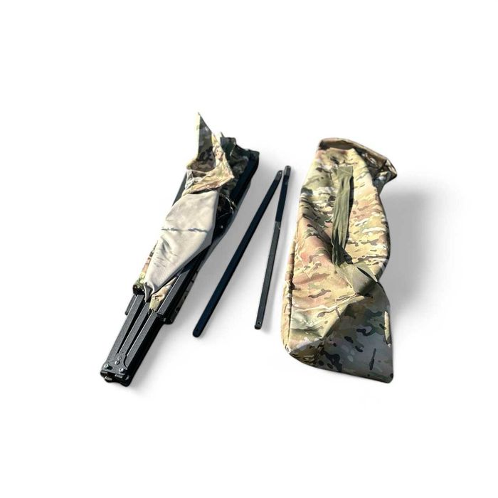 Армейская раскладушка полевая НАТО с карманом и чехлом XL комплект