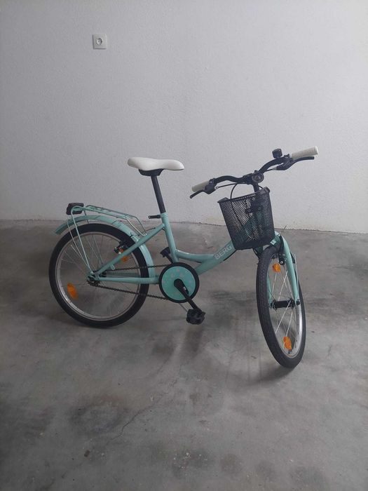 Bicicleta Infantil 20" estilo vintage com Cesta