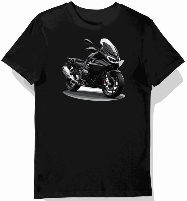 Koszulka męska czarna Dynamiczna Moc BMW R 1250 RT 3XL