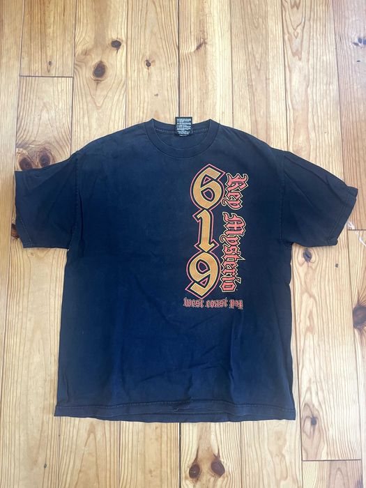 T-shirt Vintage WWE Oficial - 619 Rey Mysterio West Coast Pop - Preto