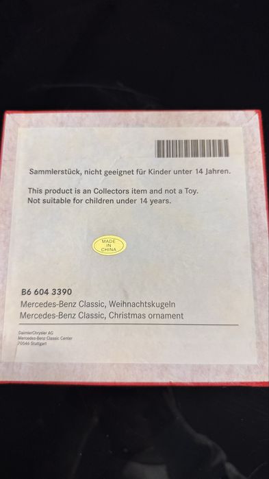 Bombki oryginał MERCEDES-BENZ kolekcjonerskie
