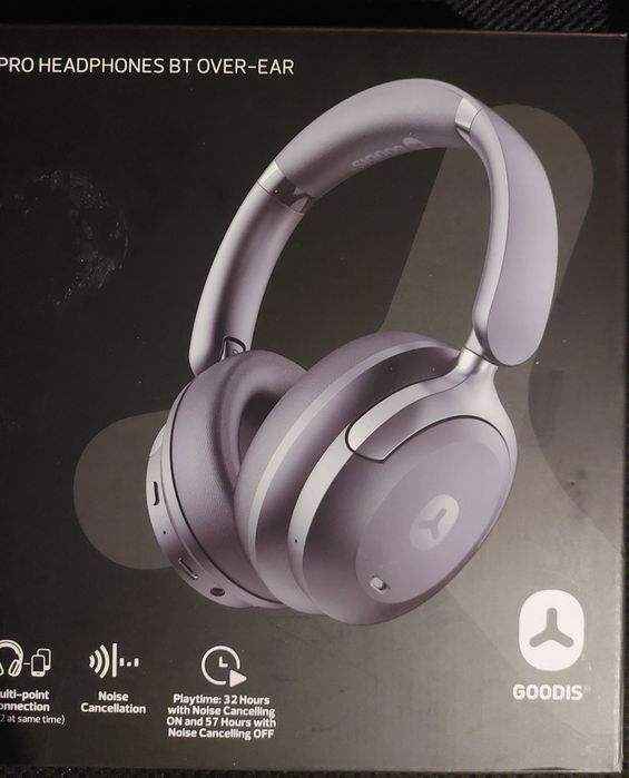 Auscultadores Bluetooth Goodis Pro Over-Ear (Cancelamento de Ruído ANC) – Como Novos