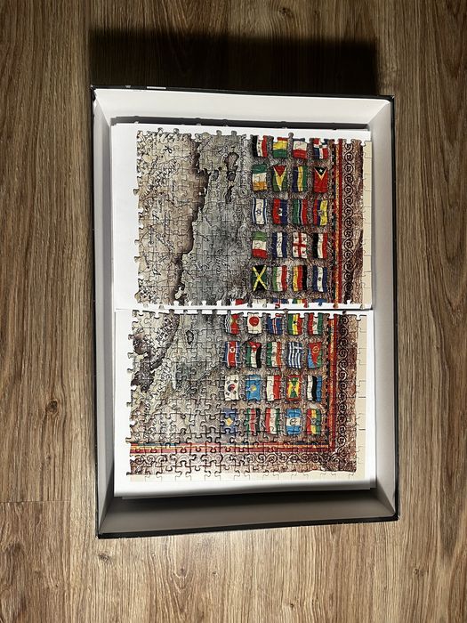 UŁOŻONE Puzzle mapa świata 8000 ELEMENTÓW