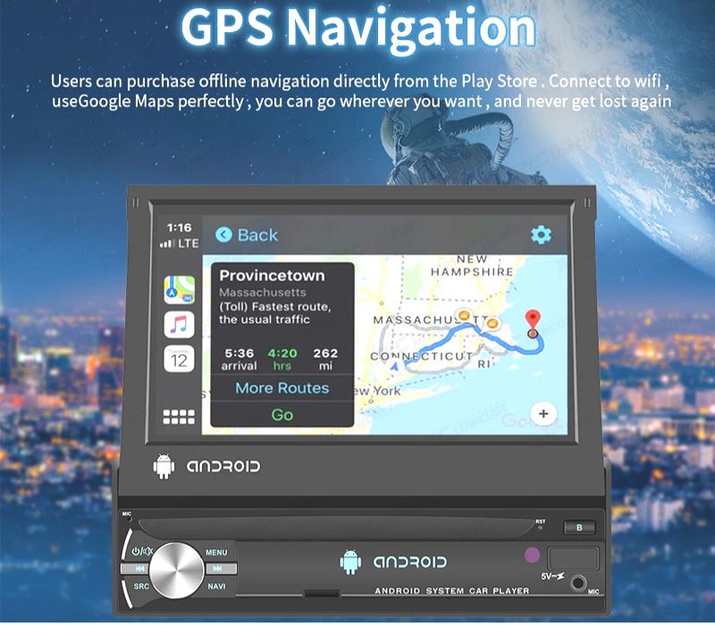 AUTO RADIO GPS ANDROID 1DIN GPS