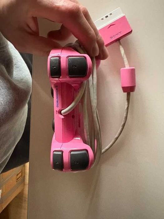 PlayStation 2 pad oryginał Sony dualshock 2 pink zadbany stan bdb ps2