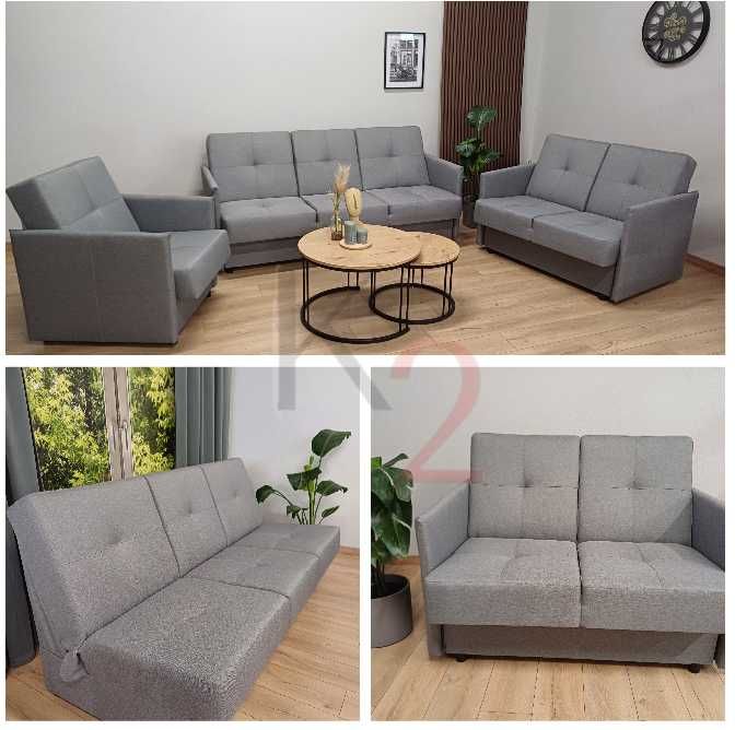Wersalka JUSTYNA Łóżko Sofa Kanapa Bonell POD WYMIAR + GRATIS