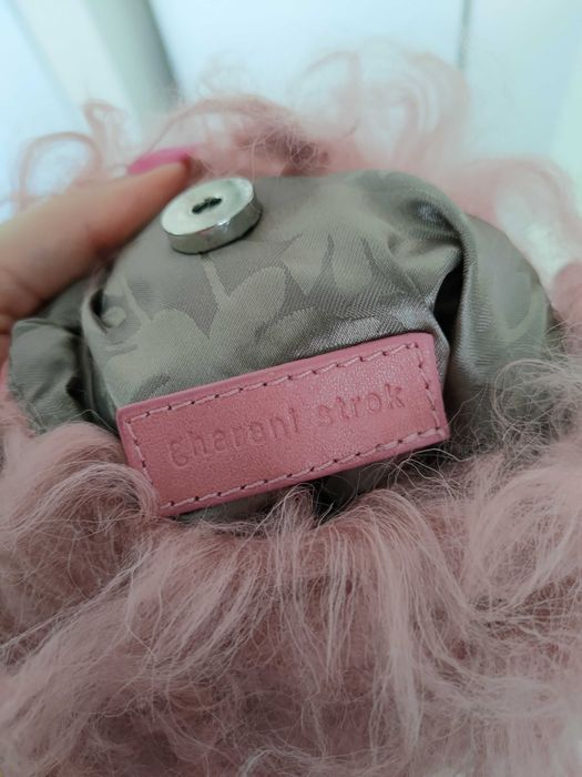 Torebka puchata kula owca efekt wow designer Gharani strok