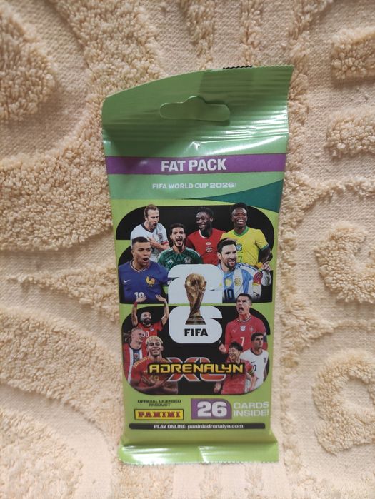 Saszetka 2x karty Panini Fifa World Cupn2026 Fat Pack 26 kart