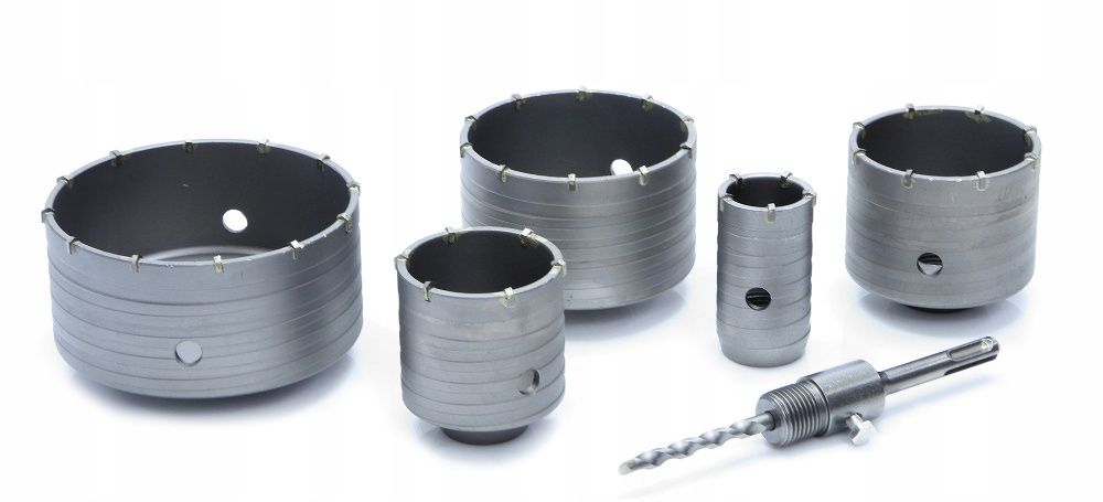 ZESTAW OTWORNIC DO BETONU SDS + 6el 40, 65, 80, 100, 120 mm