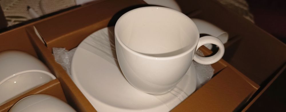 6 Chávenas + Pires • Café Cerâmica- DUME ( Novo)