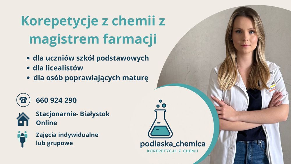 Korepetycje z chemii, przygotowanie do matury