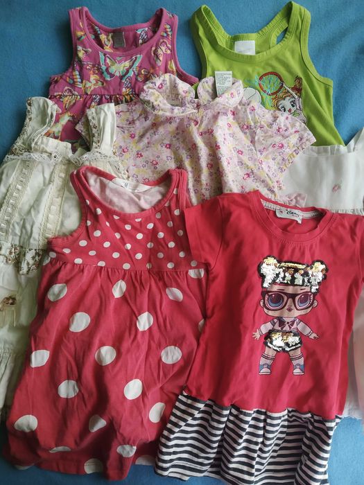 Sukienki na lato dla dziewczynki 86 (7 sztuk)