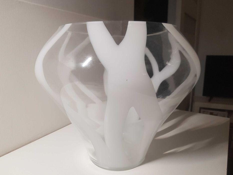 Wazon duży, szkło PRL