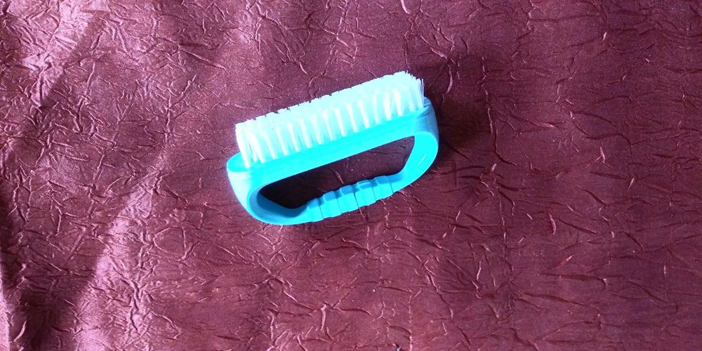 szczotka do rąk z uchwytem seledynowa