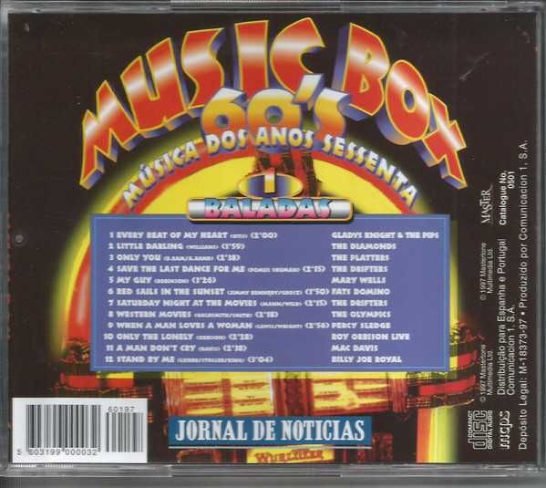 Music BOX - Baladas CD - 1997 - made in Portugal