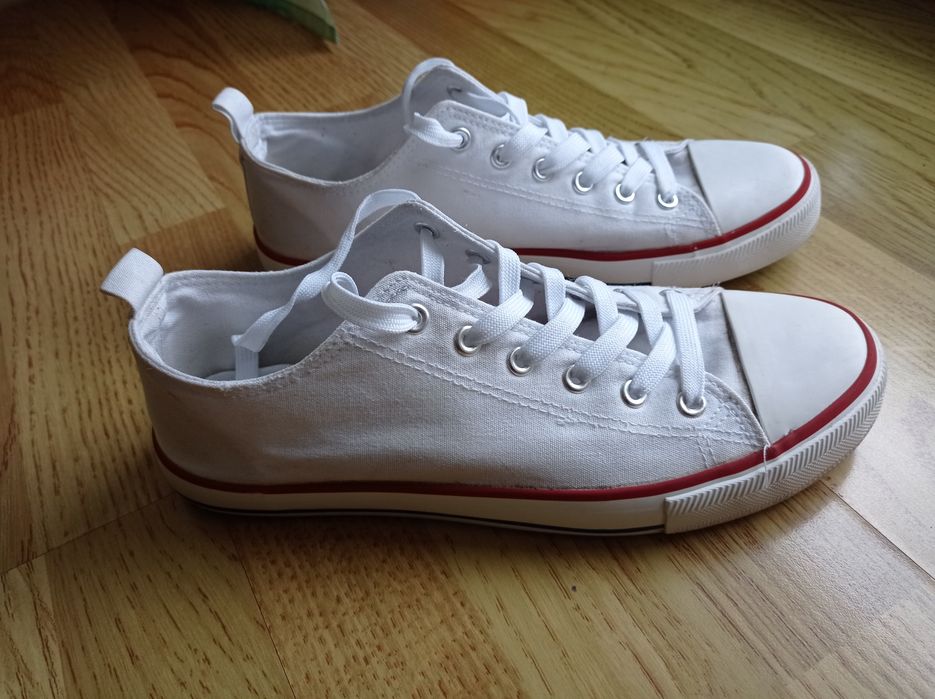 Trampki Primark,białe,rozm.41 (8),nowe sznurówki ,jak converse
