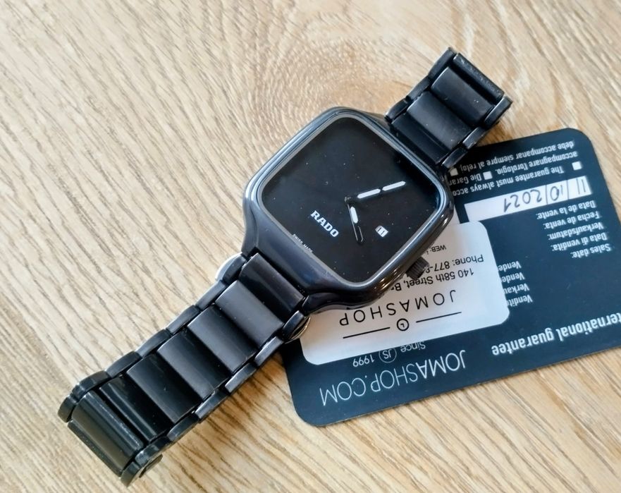 Zegarek męski Rado True Square yoy high-tech ceramiczny
