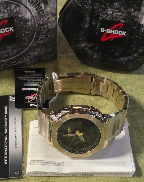 Мужские наручные часы Casio G-Shock GM-B 2100 стальные