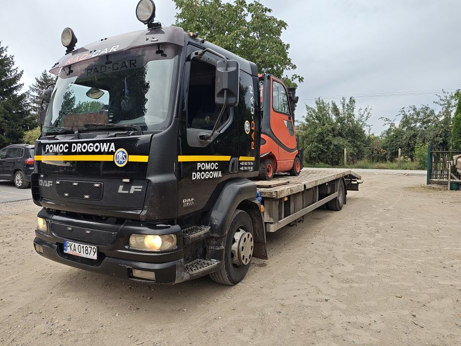 Pomoc drogowa . Transport maszyn  6t. Usługi minikoparkaą