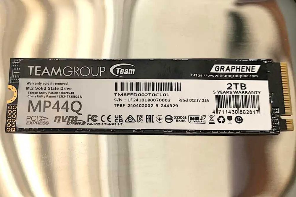SSD TeamGroup NVME 2TB PCIe Gen 4.0