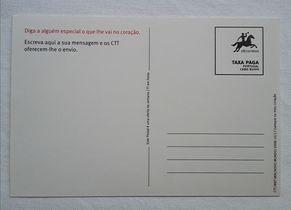 Postal Dia dos Namorados