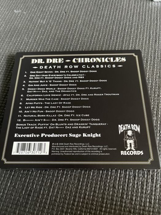 Dr. Dre - Chronicles (2006) CD + hypesticker US