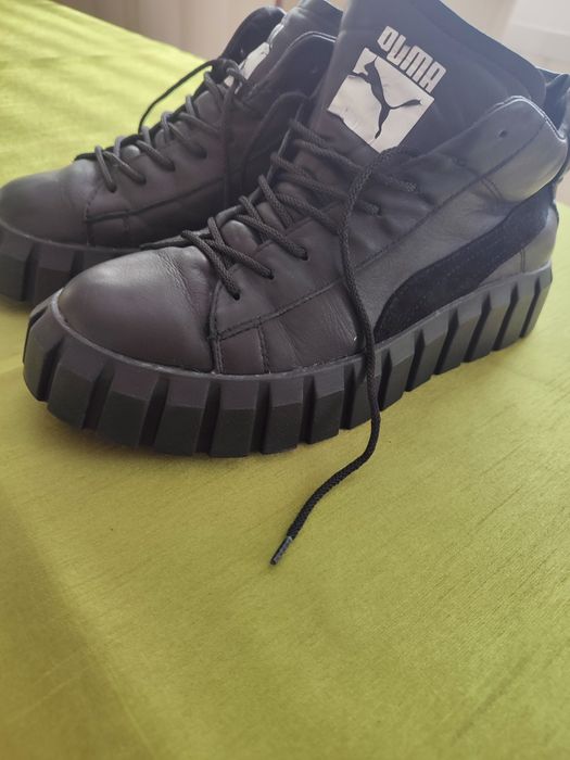 Puma ocieplane trapery sneakersy, 40, czarne. Odbiór osobisty