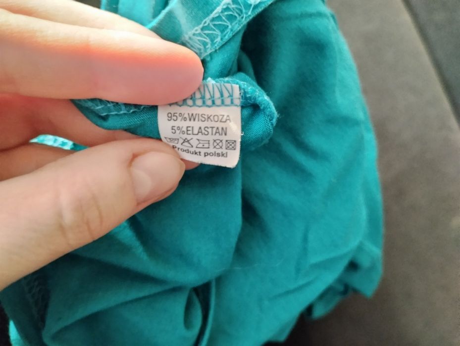 Bluzka ciążowa turkusowa