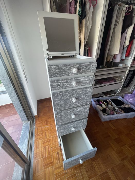 STORKLINTA IKEA – Cómoda/Gaveteiro 5 Gavetas Branco