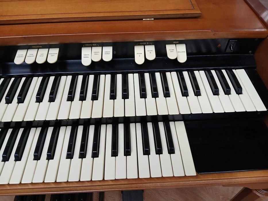 Orgão Hammond L-143 a Válvulas com Tone Wheels e Drawbars