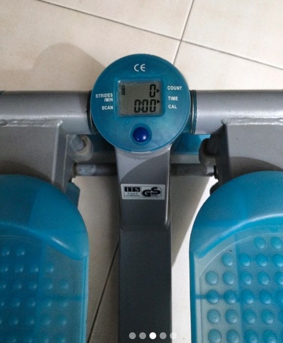 Blue exercise step.444365605942087683