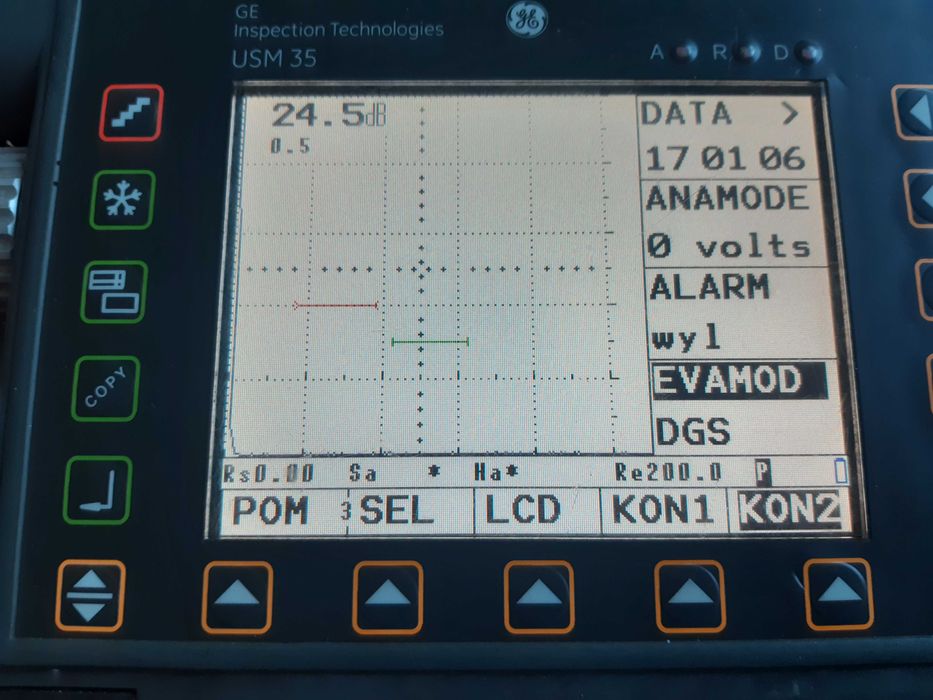 Defektoskop ultradźwiękowy Krautkramer USM35X  DGS DAC ut ndt