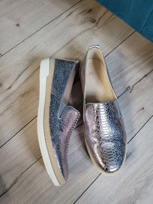 Espadryle Caprice skóra