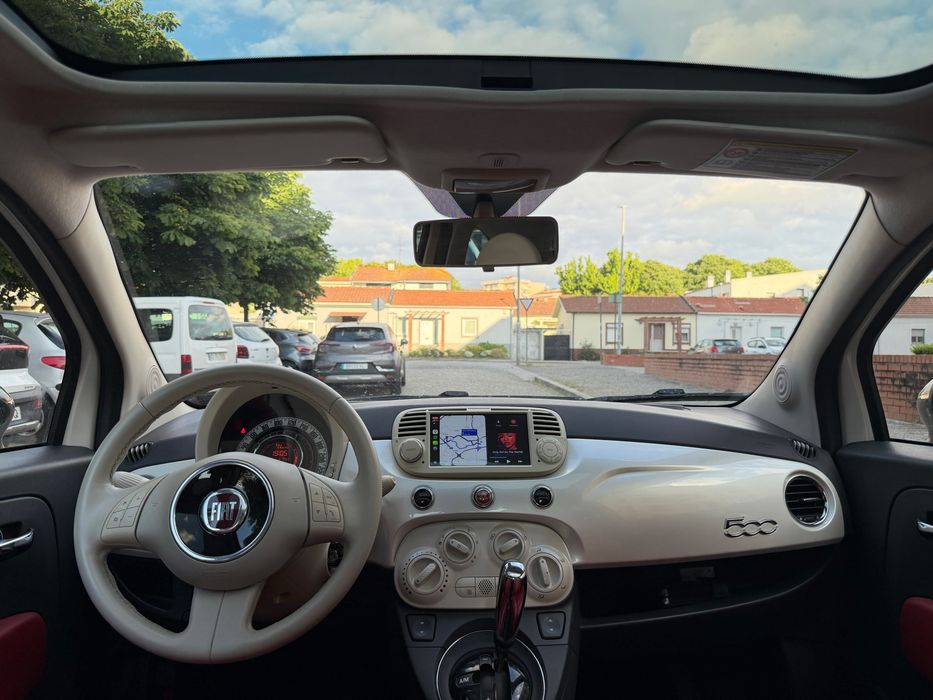 Fiat 500 - Caixa Automática - GPS / CarPlay - 0.9 TwinAir - Tecto