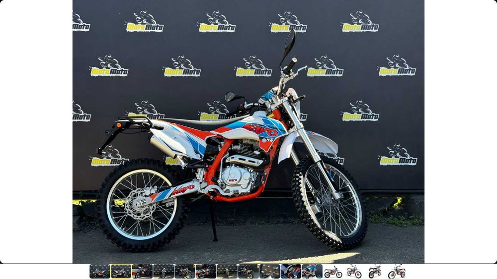 Мотоцикл KAYO K2 ROAD Кретид/Розтрочка під 0