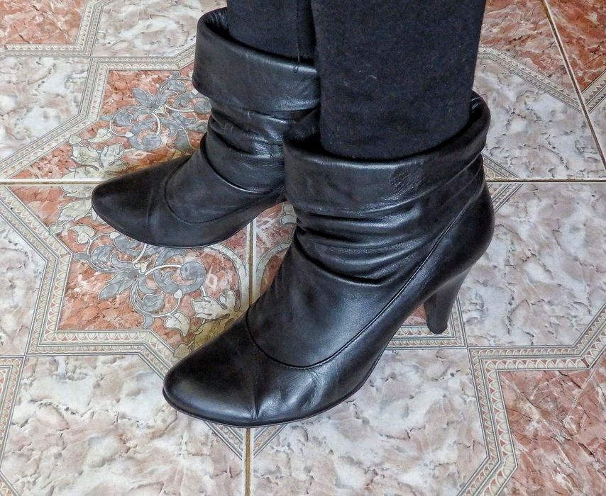 Шкіряні черевики, жіноче взуття