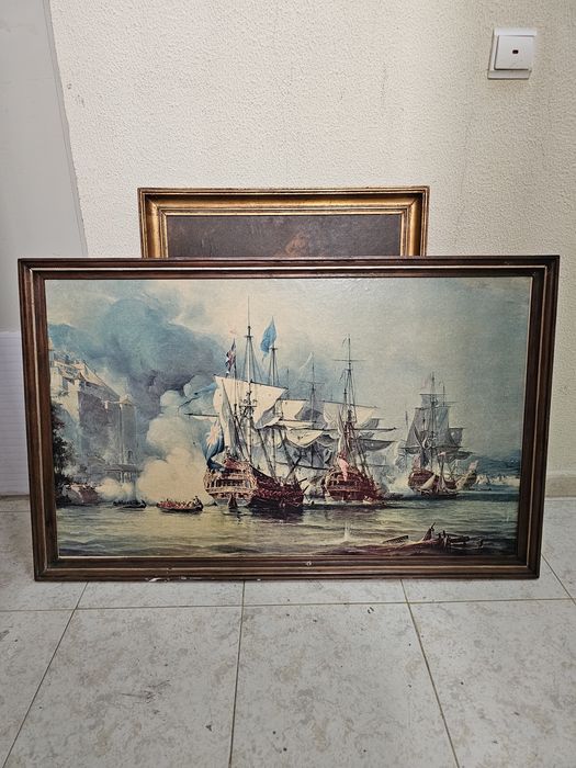 Quadra pintura moldura