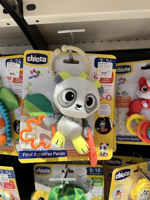 Брязкальце підвіска панда chicco