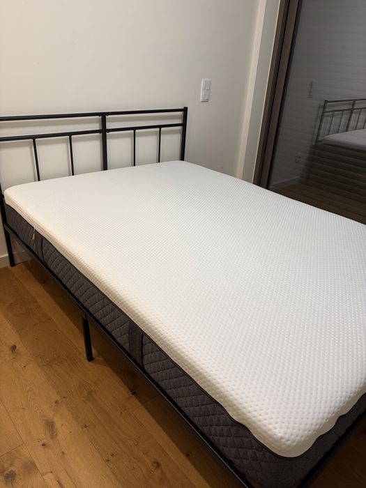 Cama 140x200 com Colchão Emma Hybrid – Como Novo