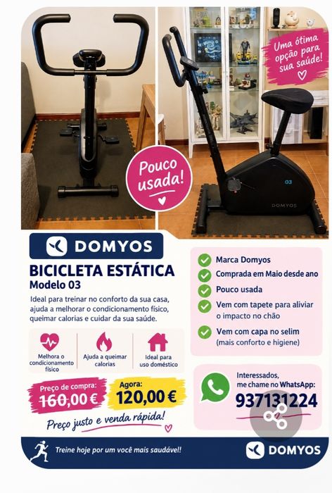 Vendo bicicleta estatística
