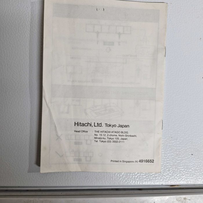 Oryginalna Instrukcja Obsługi Hitachi TRK-3D40E (3D Bass Super Woofer)