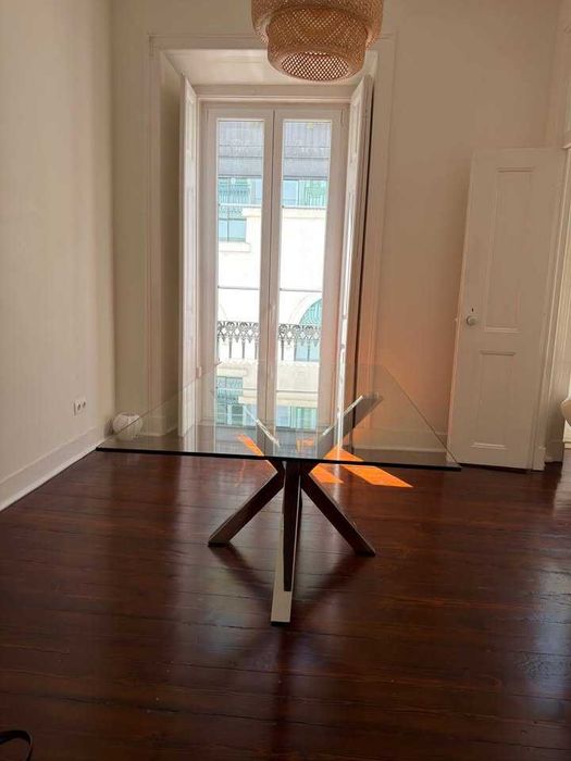 Kave Home Argo Glass Dining Table (200×100) (Almost New)
