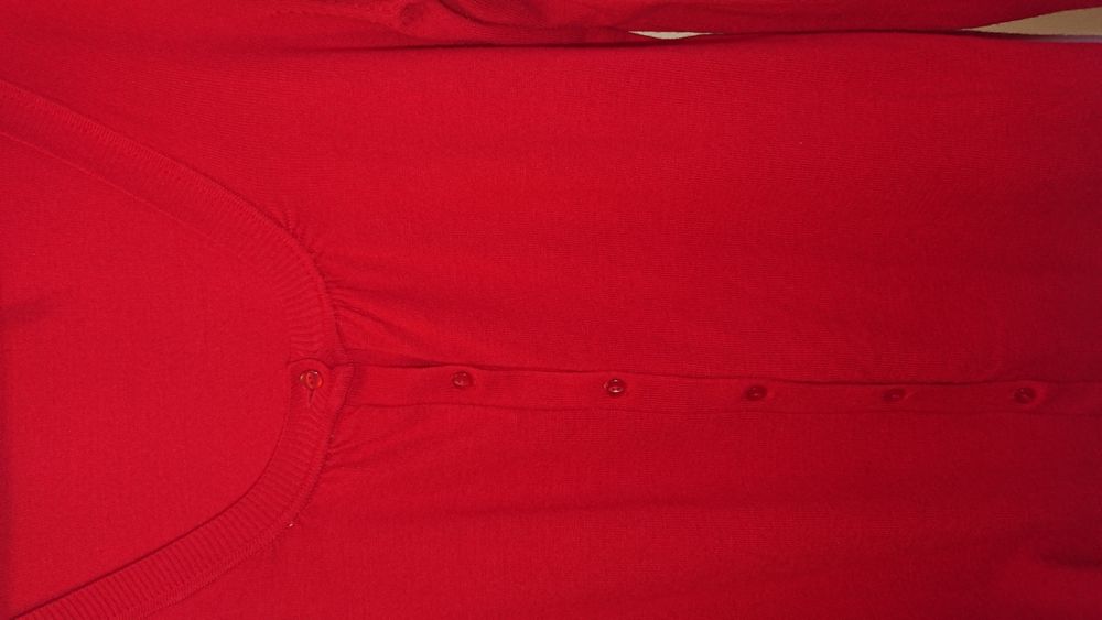Sweter czerwony damski