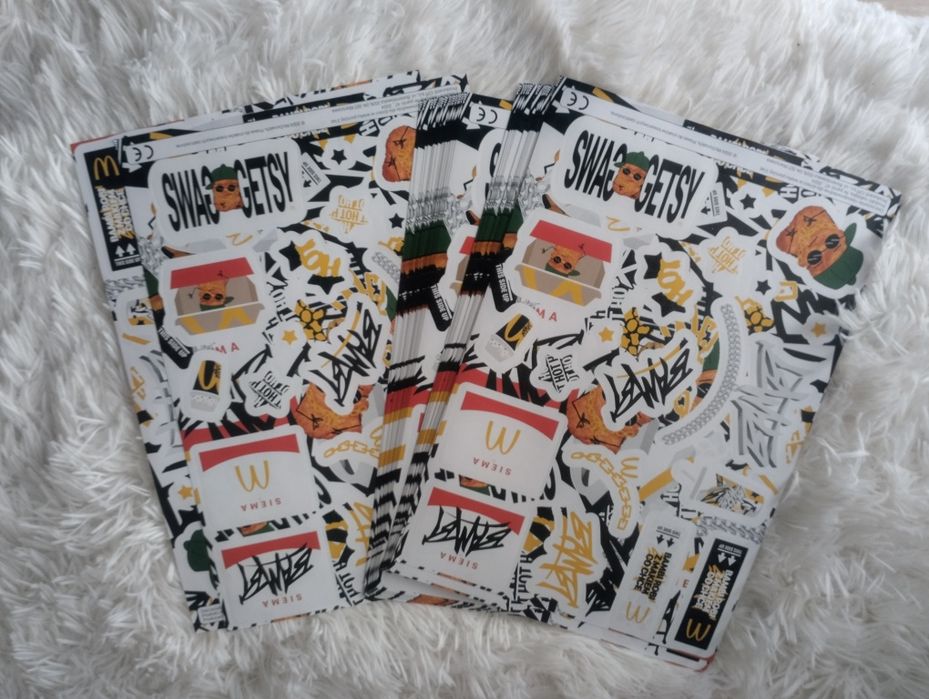 5 arkuszy naklejek Bambi McDonald's