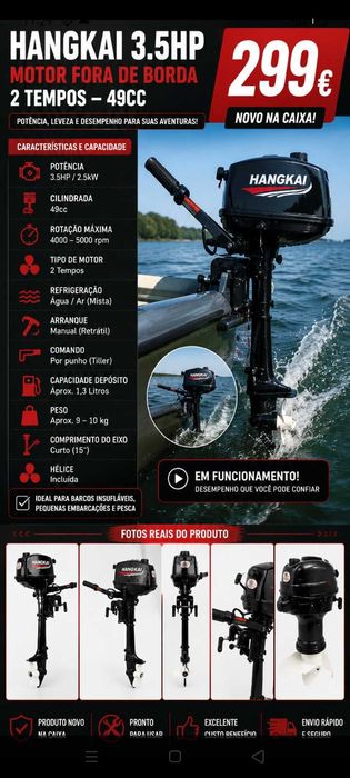 Motor Barco 299€. Oportunidade