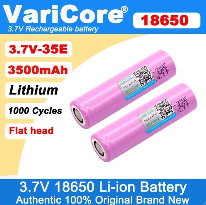Акумулятор 18650 VariCore 3500mAh Li-ion battery 3.7C