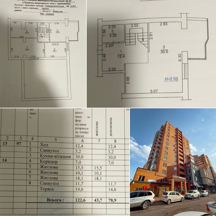 Продаж Двоповерхова квартира з терасою з видом на Києв